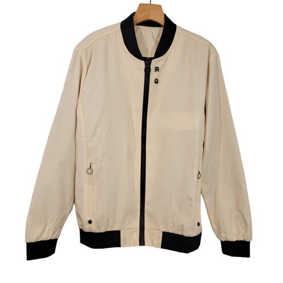 Unisex Full Zip Windbreaker Raincoat Jacket Sz Small Pockets- RQ EUC - Picture 1 of 9